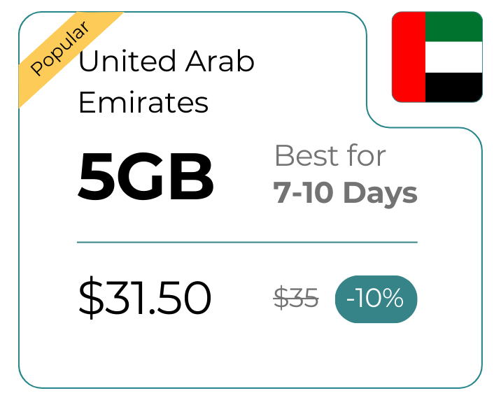 United Arab Emirates 5 GB 30 Days