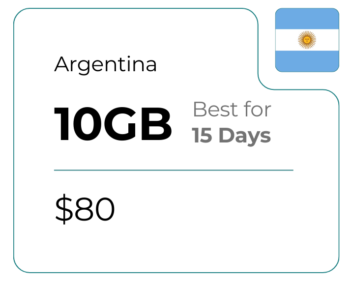 Argentina 10 GB 30 Days