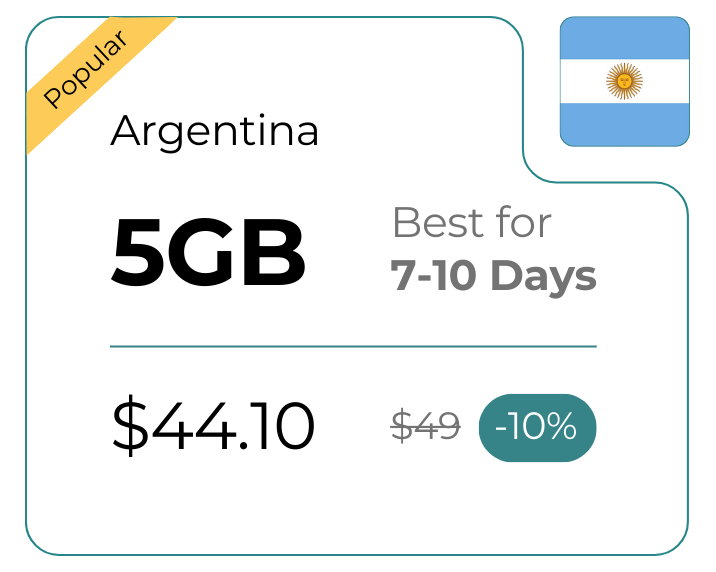 Argentina 5 GB 30 Days