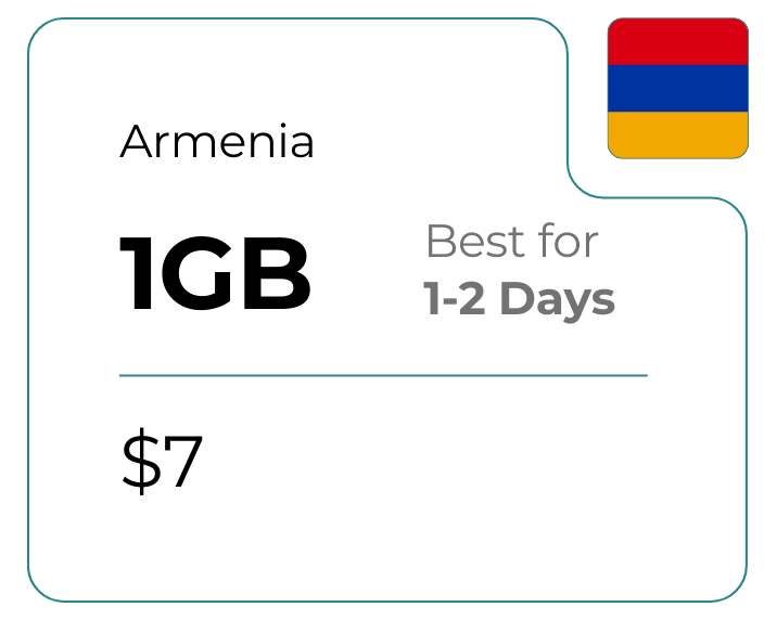 Armenia 1 GB 30 Days