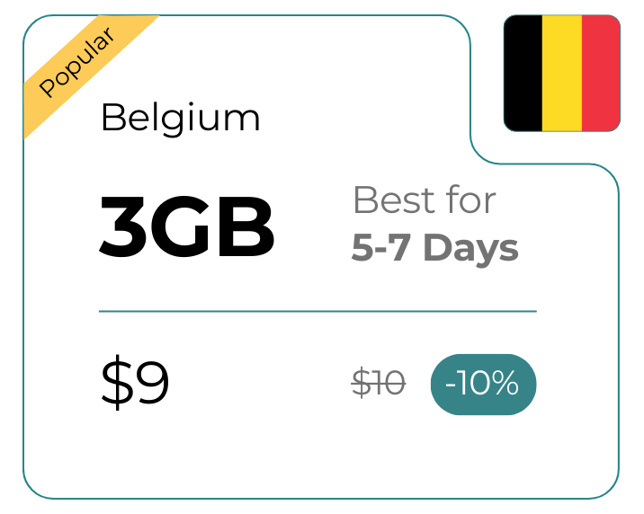 Belgium 3 GB 30 Days