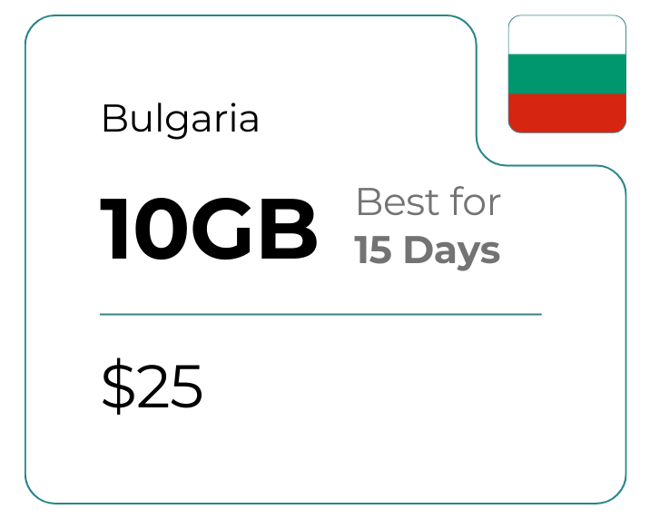 Bulgaria 10 GB 30 Days