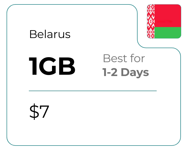 Belarus 1 GB 30 Days
