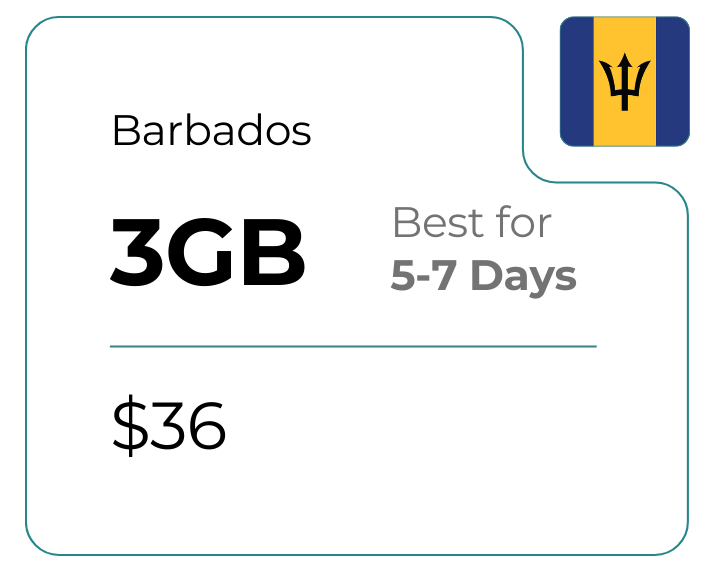 Barbados 3 GB 30 Days