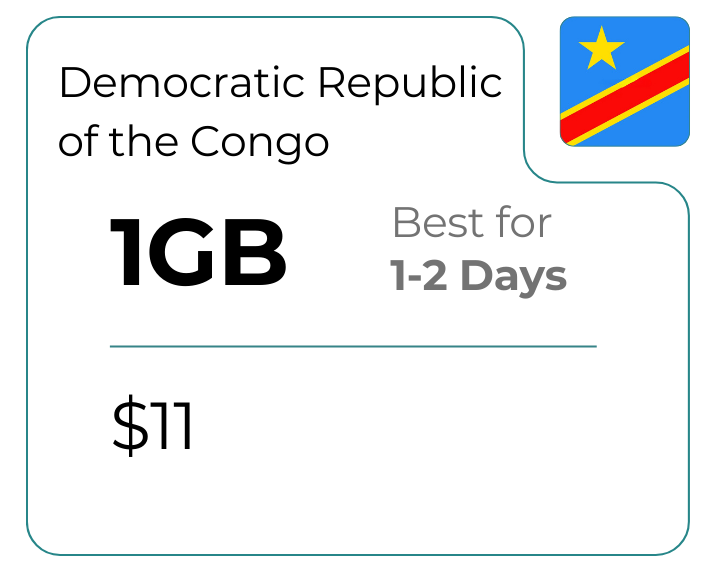 Democratic Republic of the Congo 1 GB 30 Days