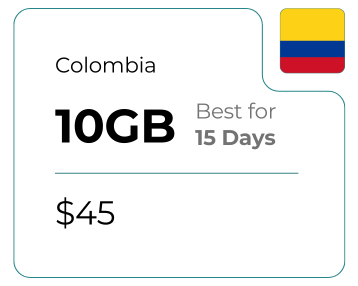 Colombia 10 GB 30 Days