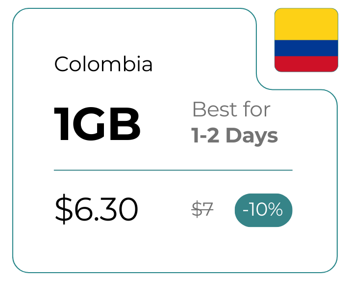 Colombia 1 GB 30 Days