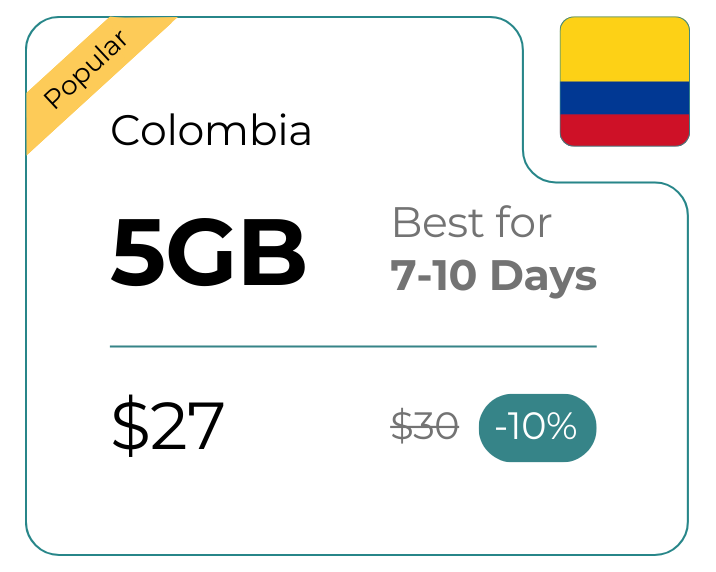 Colombia 5 GB 30 Days