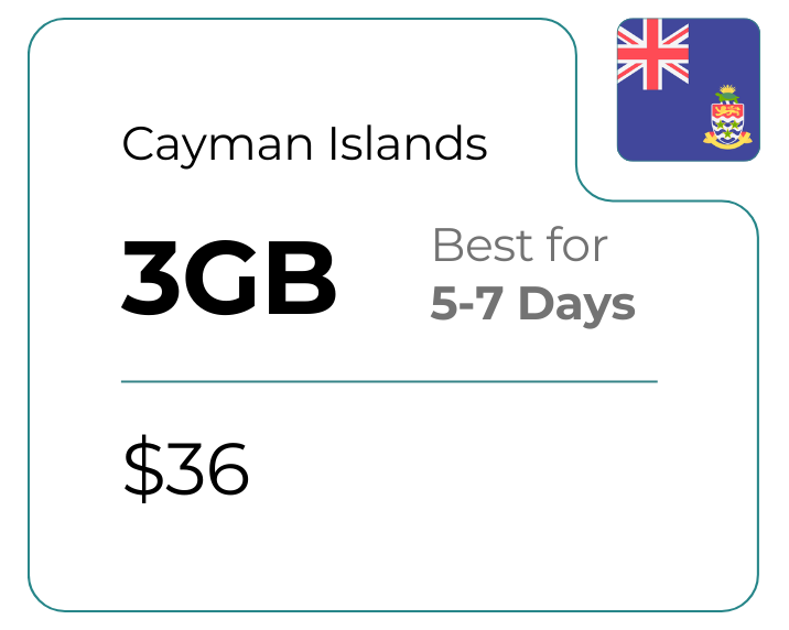 Cayman Islands 3 GB 30 Days
