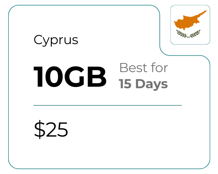 Cyprus 10 GB 30 Days