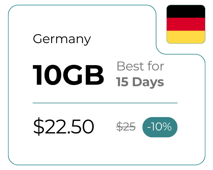 Germany 10 GB 30 Days