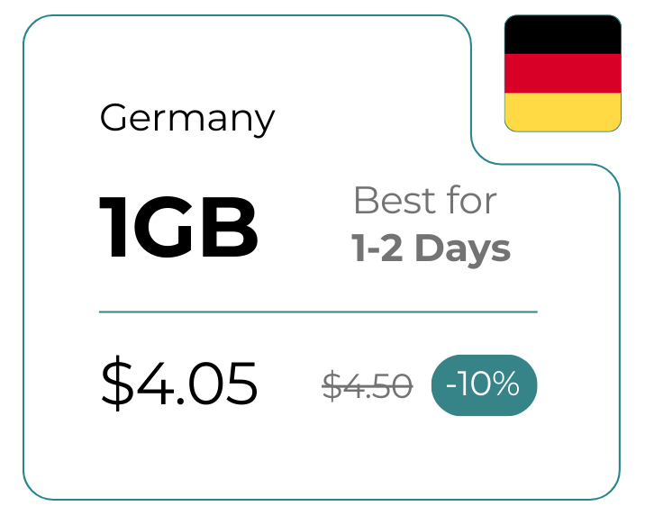 Germany 1 GB 30 Days