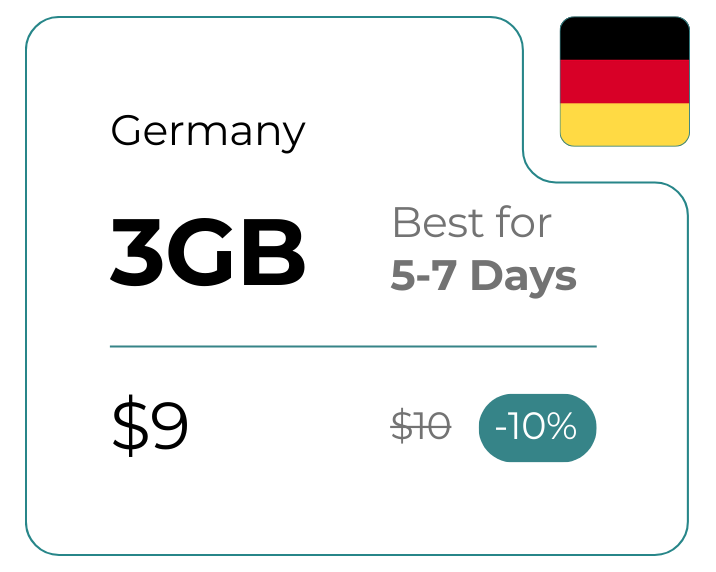 Germany 3 GB 30 Days