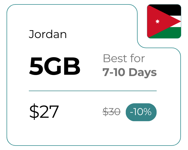Jordan 5 GB 30 Days