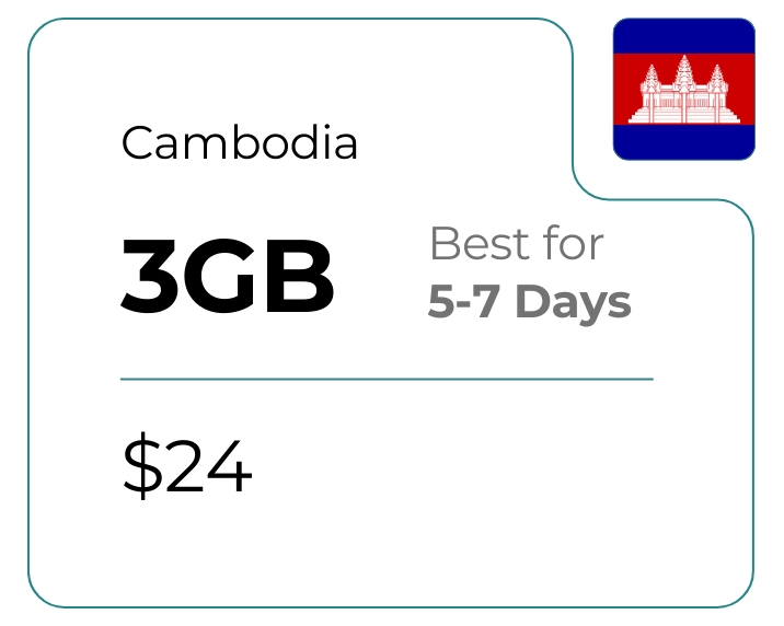 Cambodia 3 GB 30 Days