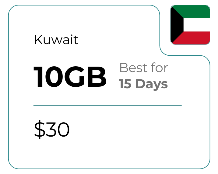 Kuwait 10 GB 30 Days