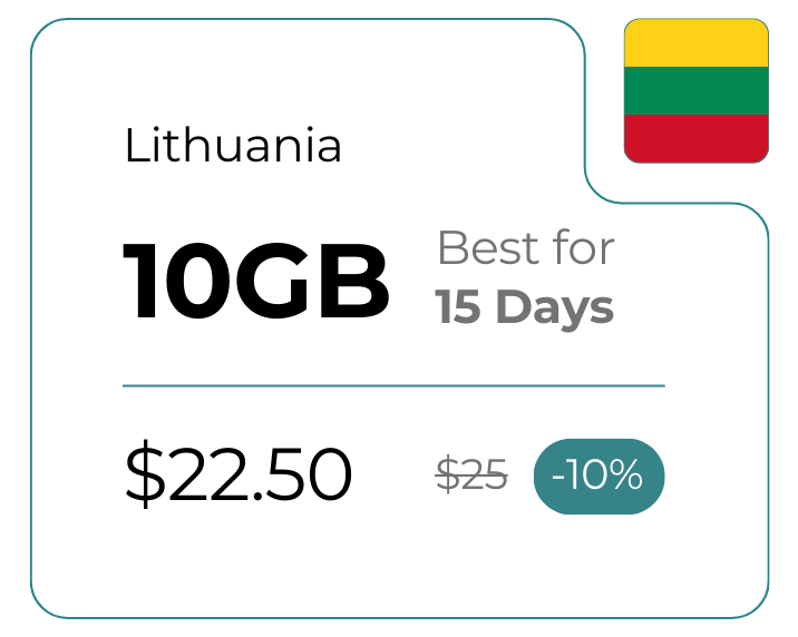 Lithuania 10 GB 30 Days