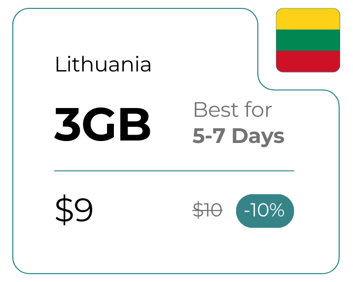 Lithuania 3 GB 30 Days
