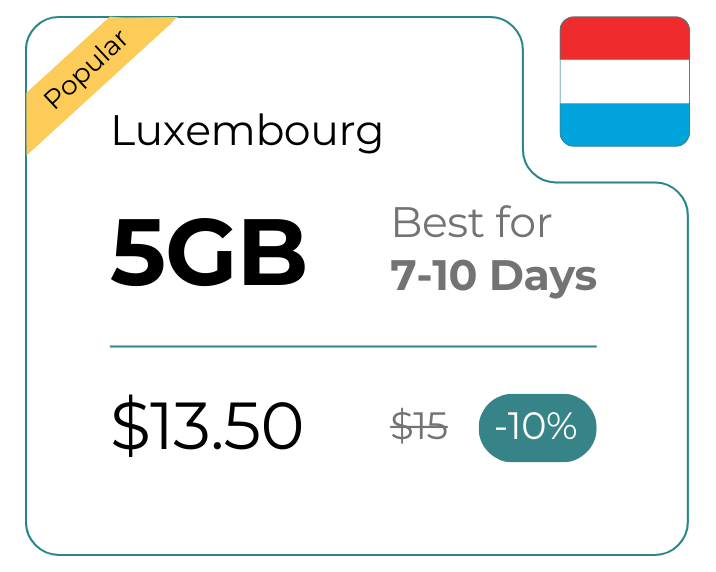 Luxembourg 5 GB 30 Days