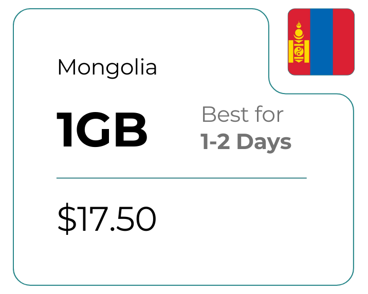 Mongolia 1 GB 30 Days