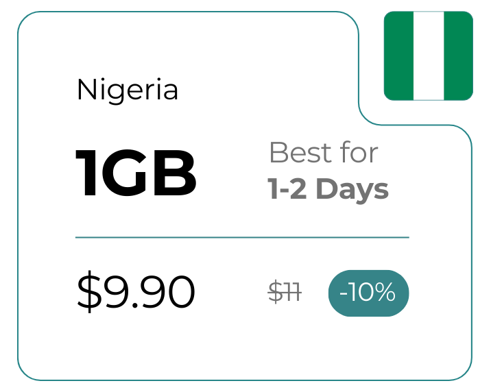 Nigeria 1 GB 30 Days