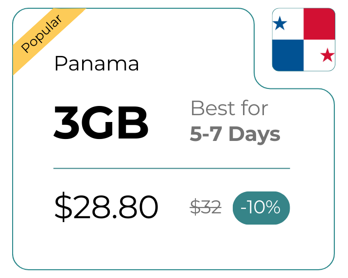 Panama 3 GB 30 Days