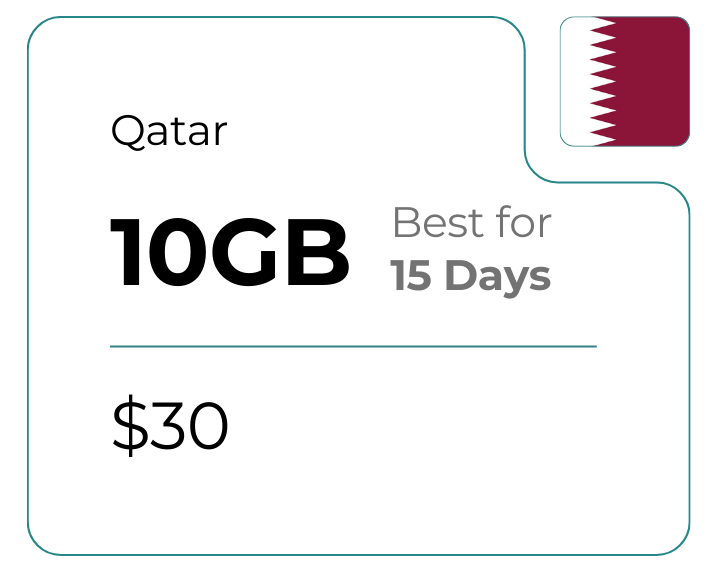 Qatar 10 GB 30 Days