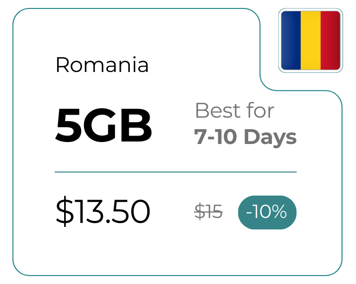 Romania 5 GB 30 Days