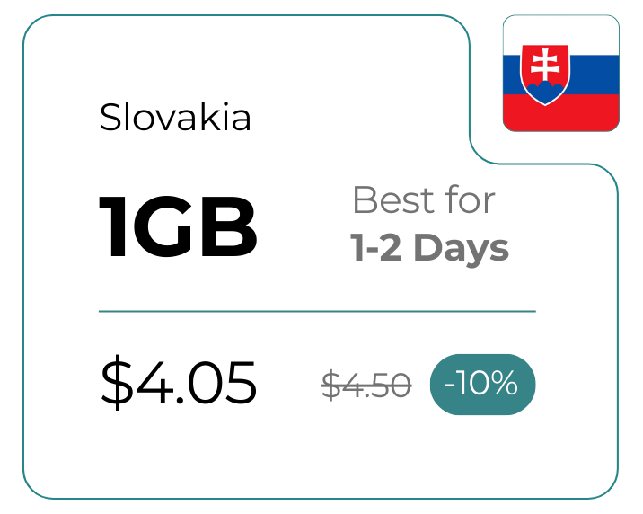 Slovakia 1 GB 30 Days