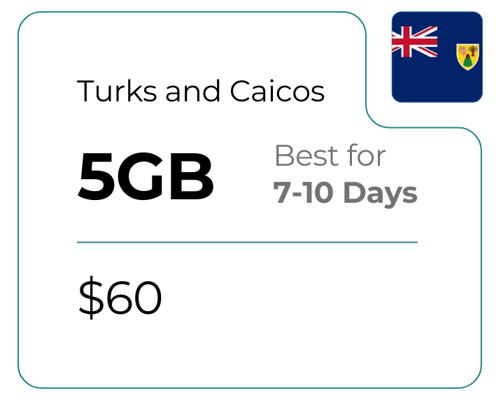 Turks and Caicos 5 GB 30 Days