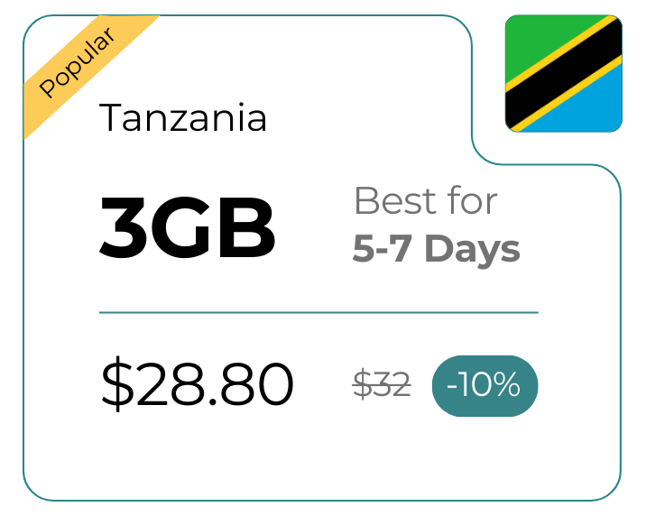 Tanzania 3 GB 30 Days