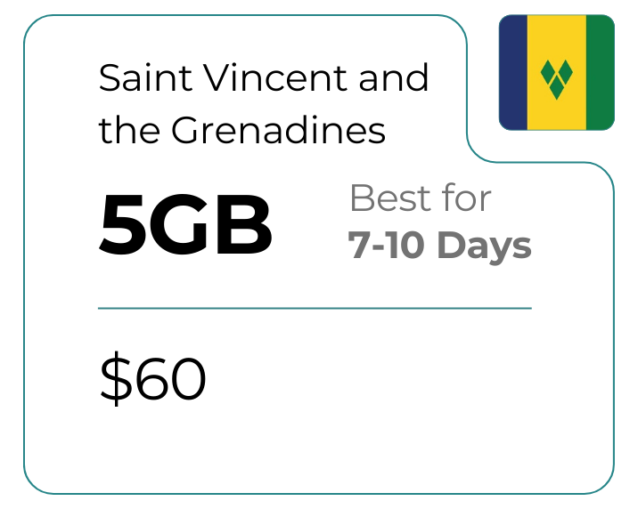 Saint Vincent and the Grenadines 5 GB 30 Days
