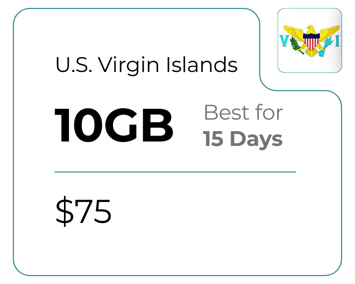 U.S. Virgin Islands 10 GB 30 Days