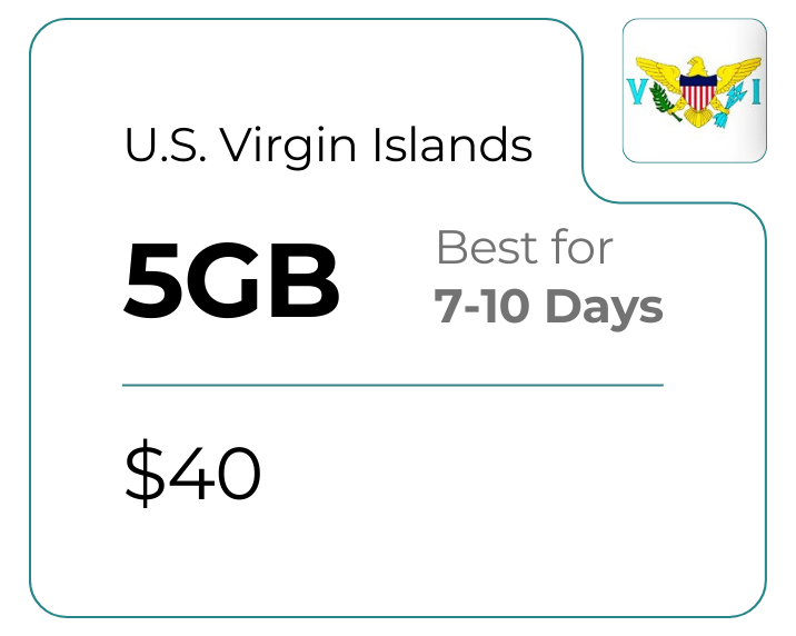 U.S. Virgin Islands 5 GB 30 Days